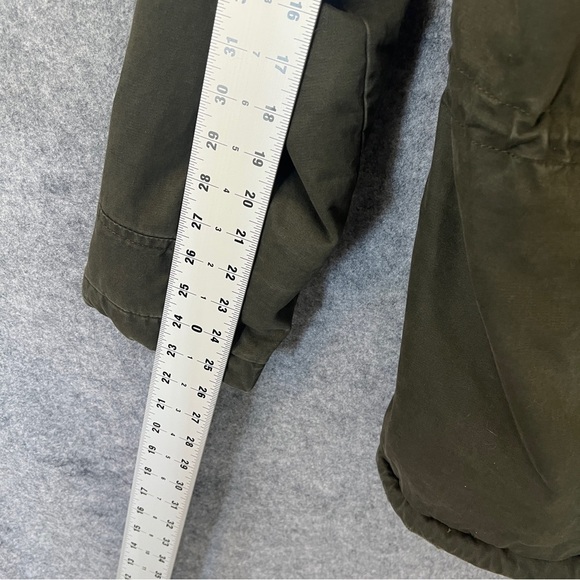 ABERCROMBIE & FITCH Women’s Olive Green Sherpa Lined Parka Winter Coat Size M - Picture 6 of 16